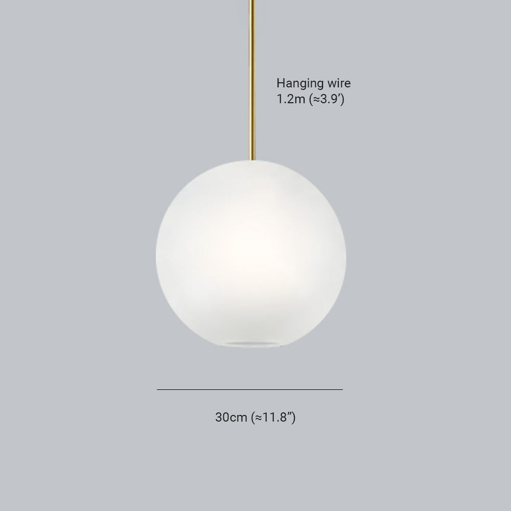 Hailie Glas Glühbirne Pendelleuchte, Mattes Glas, 1/4/6 Kopf - Lumpaz