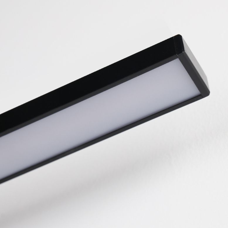 Edge Spiegelfront Waschtisch-Wandleuchte, Quadratisch & Linear, Metall, 40CM Lang - Lumpaz