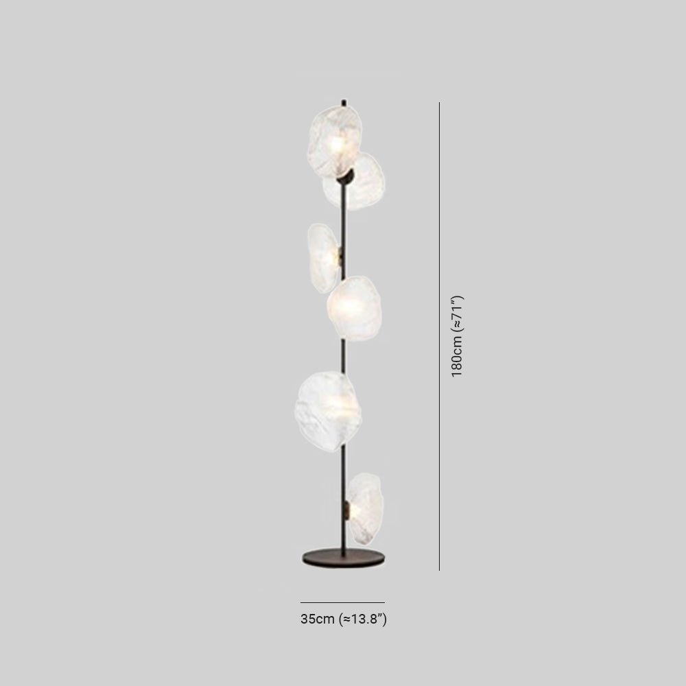 Byers Stehleuchte, 3/6 -flammig, Metall und Glas - Lumpaz