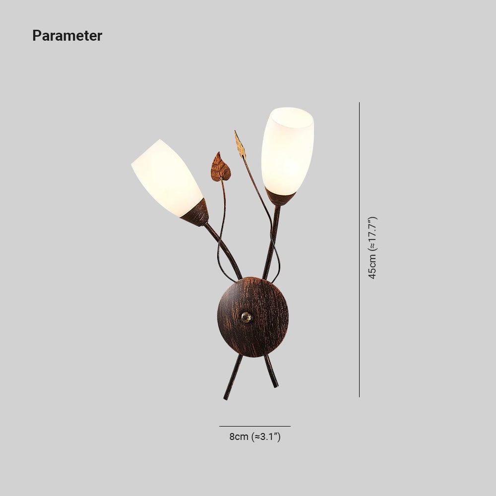 Alessio Zweig Wandleuchte, 2 Farben - Lumpaz