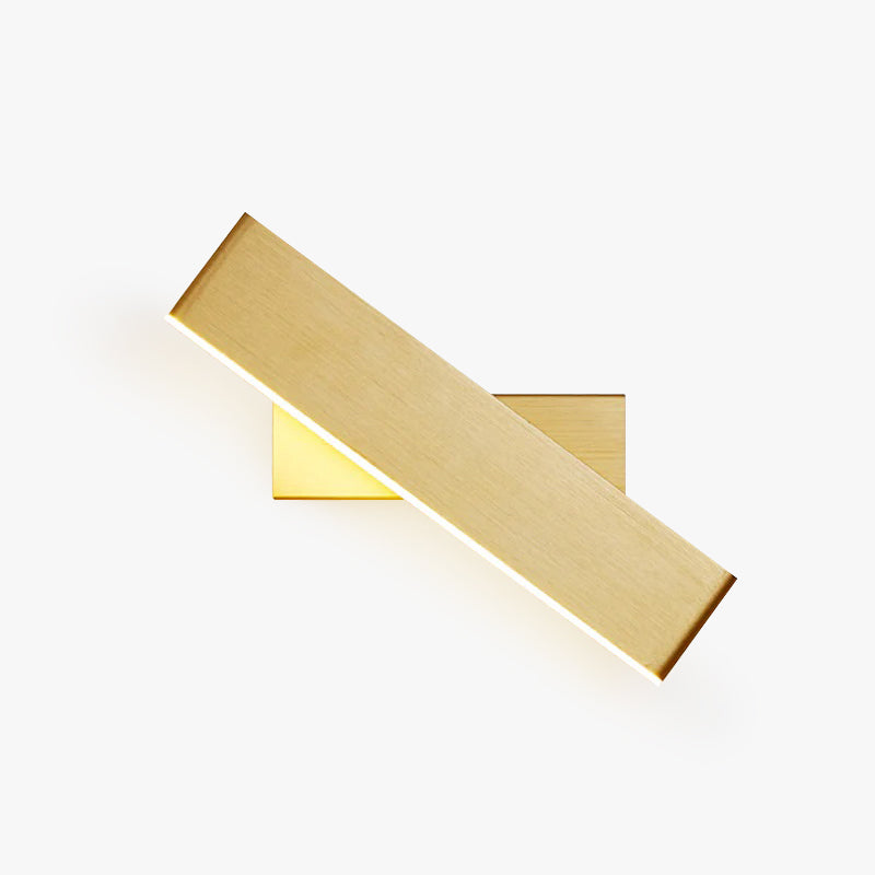 Minimalistische LED Wandleuchte aus Aluminium für Schlafzimmer - Lumpaz