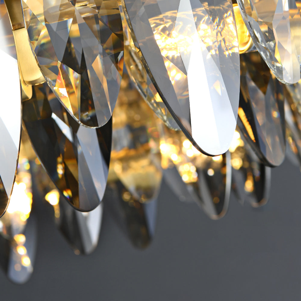 Marilyn Pendelleuchte Farbe Temperatur Schaltbar, Kupfer & Kristall, ∅90/120cm - Lumpaz
