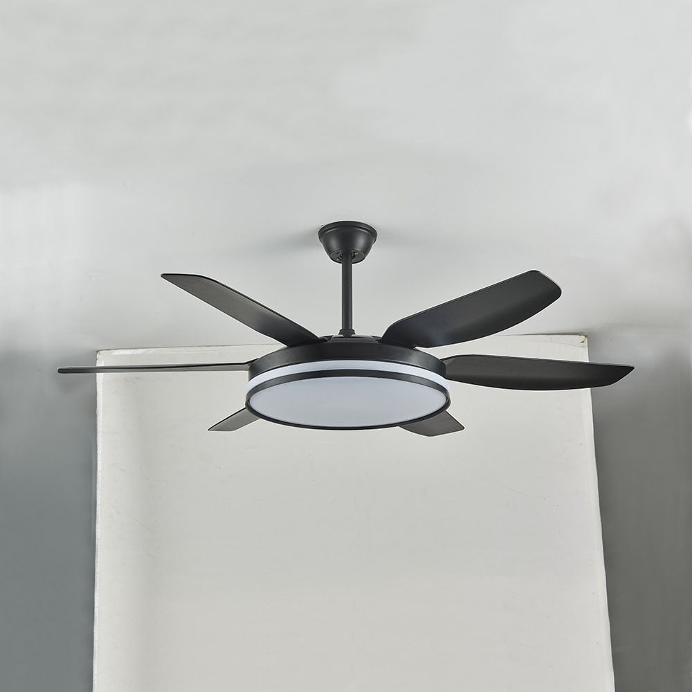 Haydn 6-Blatt-Deckenventilator mit Beleuchtung, 3 Farben, ∅130CM - Lumpaz