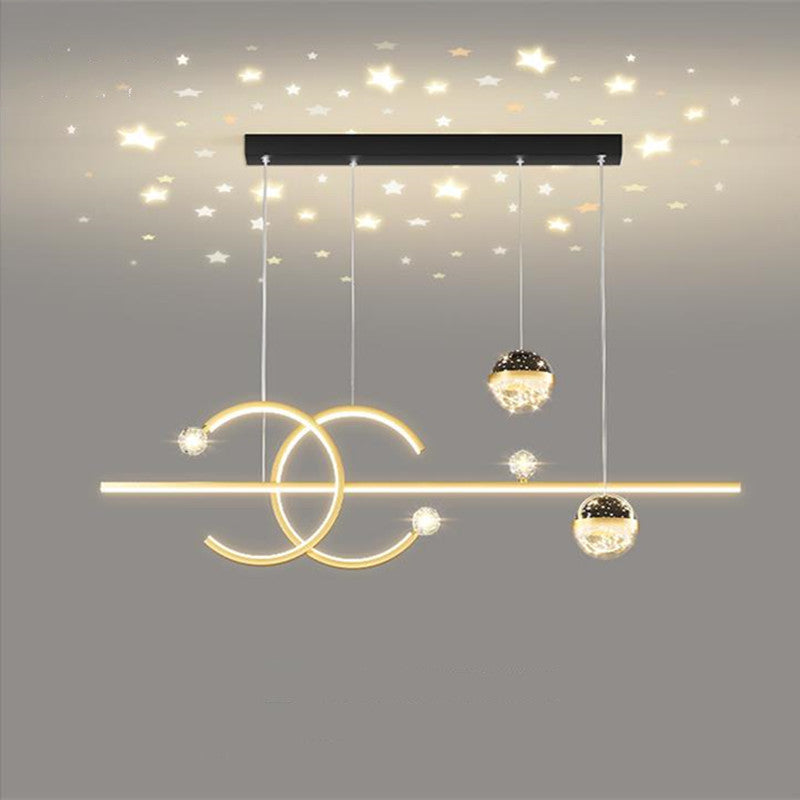 Madina Lineare LED Stern Pendelleuchte für Esszimmer - Lumpaz