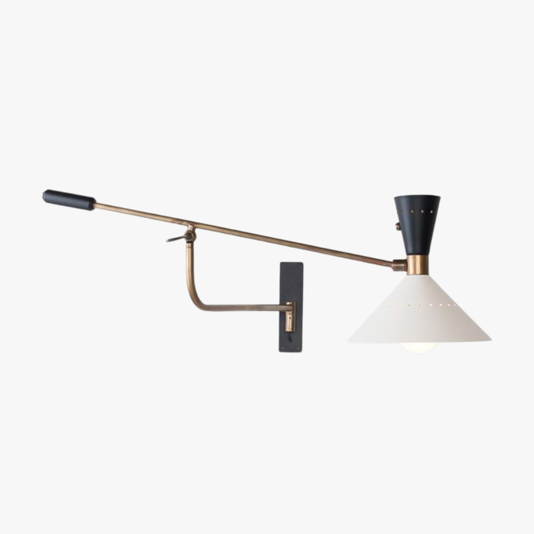 Carins Nordic Verstellbare Wandleuchte Weiß, 78CM Lang - Lumpaz