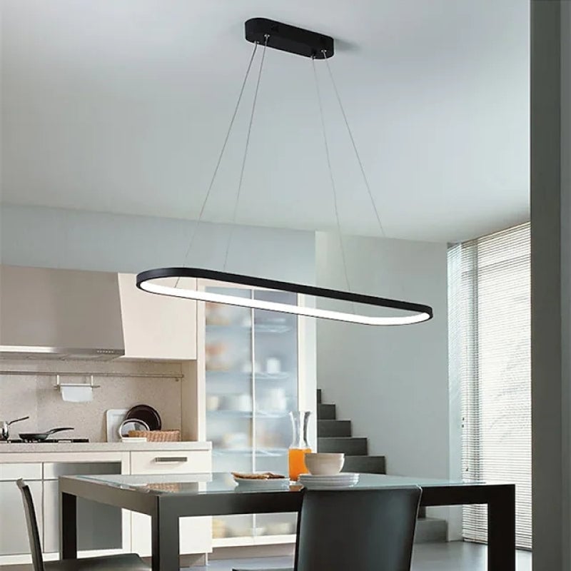 Edge Moderne Kreis LED Pendelleuchte aus Metall für Esszimmer - Lumpaz