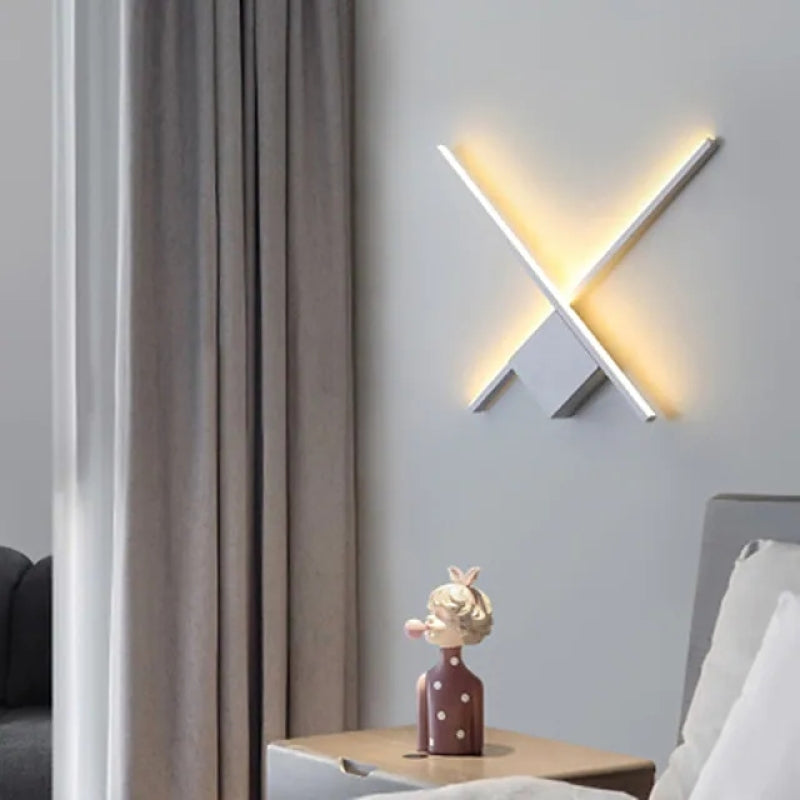 Kreative moderne Eisen-LED-Wandleuchte Wandleuchte für Schlafzimmer, Wohnzimmer - Lumpaz