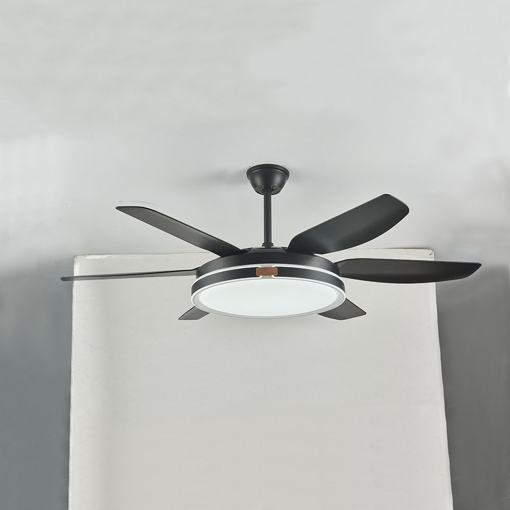 Haydn 6-Blatt-Deckenventilator mit Beleuchtung, 4 Farben, ∅130CM - Lumpaz
