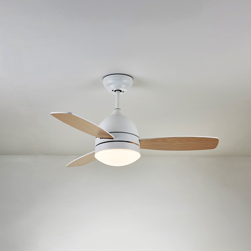 Haydn Modern Elementar Deckenventilator mit Beleuchtung, 3 Farben, ∅105CM - Lumpaz