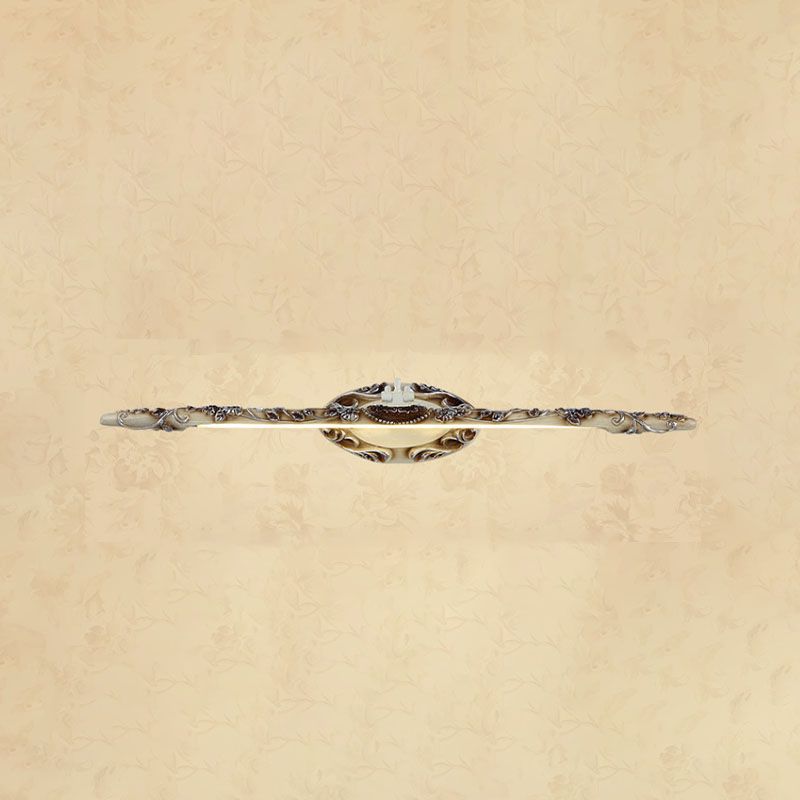 Félicie Spiegelfront Waschtisch-Wandleuchte, Kunstharz & Glas, 50/60/66CM Lang - Lumpaz