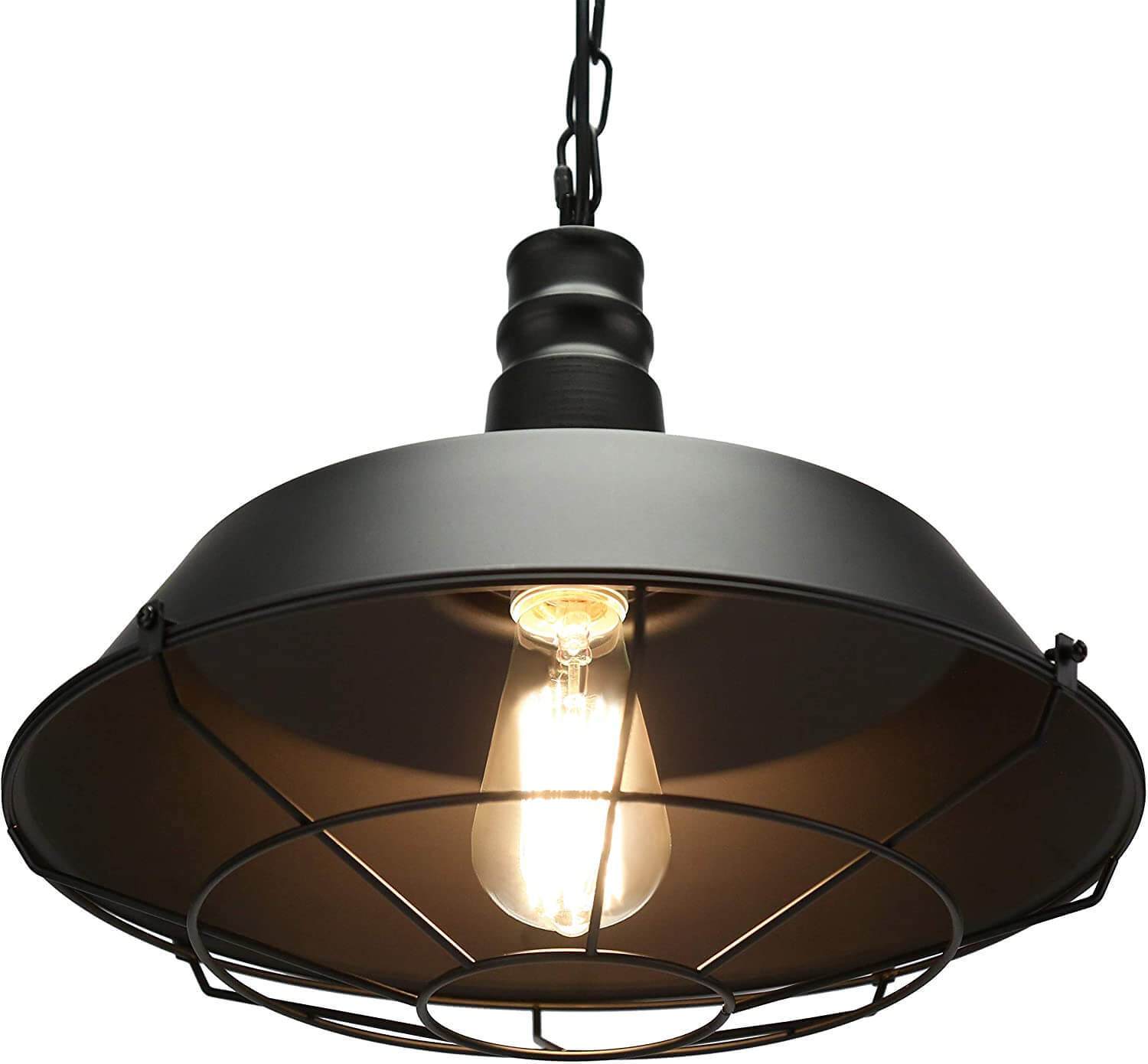 Rustikaler industrieller Pendelleuchtenschirm E27 220V - Lumpaz