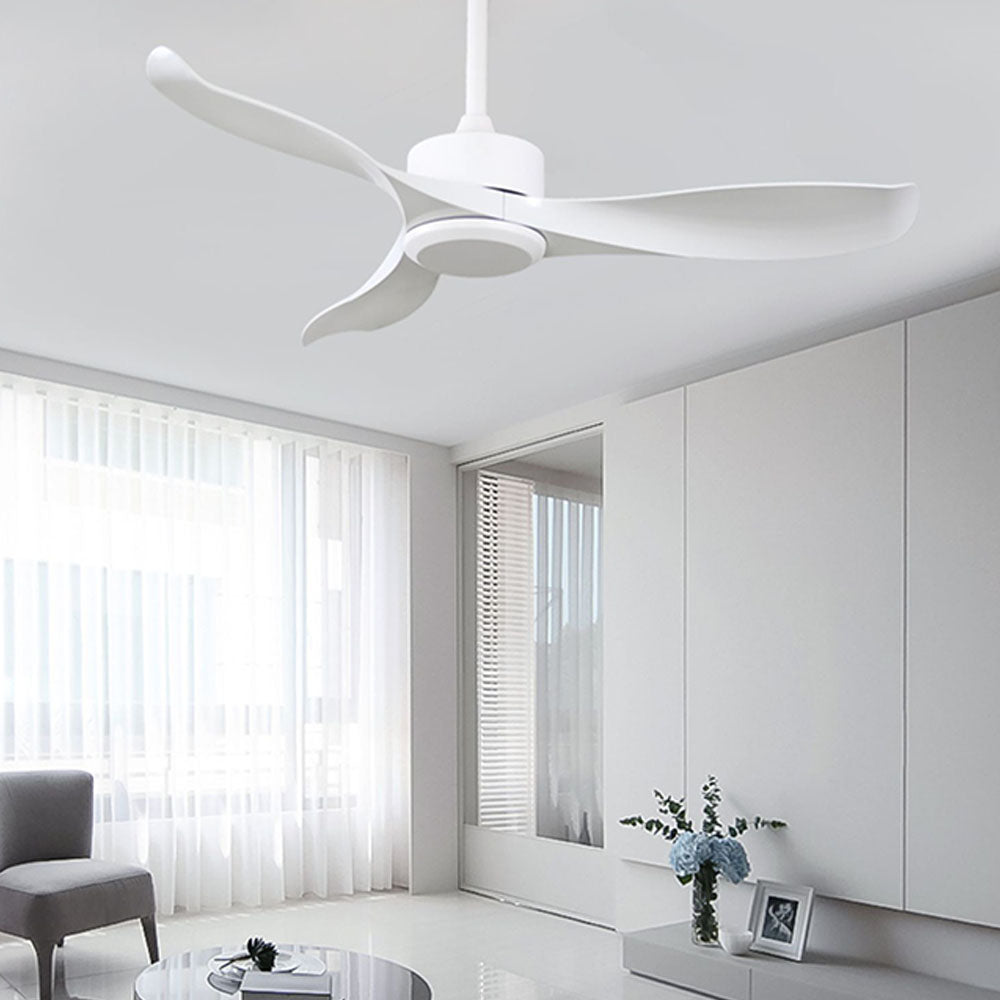 Haydn Weißer 3-Blatt-Deckenventilator, Metall & ABS, ∅132CM - Lumpaz