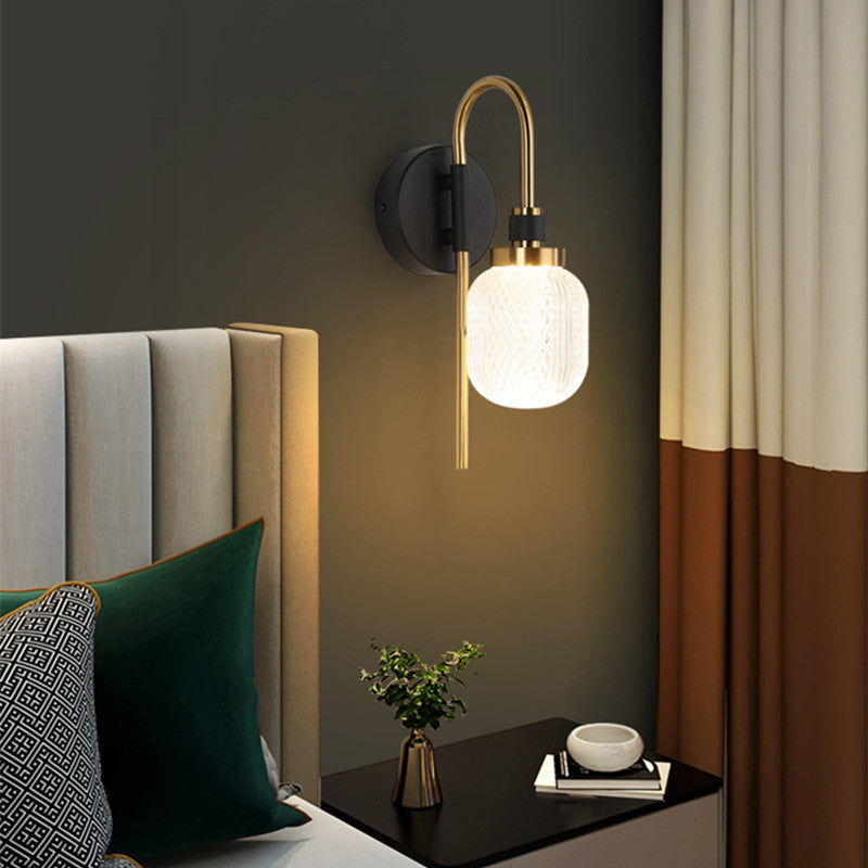 Moderne LED Wandleuchte aus Metall für Schlafzimmer - Lumpaz