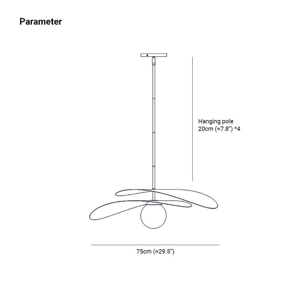 Carins Pendelleuchte, ∅75cm - Lumpaz
