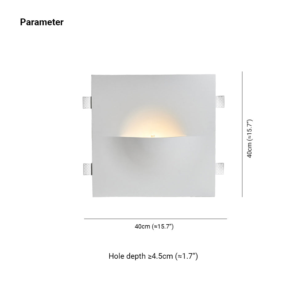 Elif Recessed Wandlampe, 4 Stile - Lumpaz