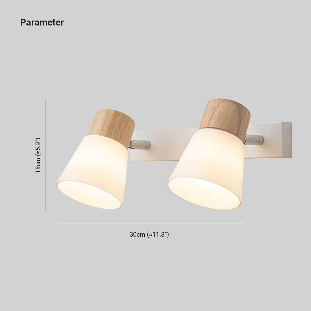 Ozawa Spiegelfront Waschtisch-Wandleuchte, 1/2-flammig - Lumpaz