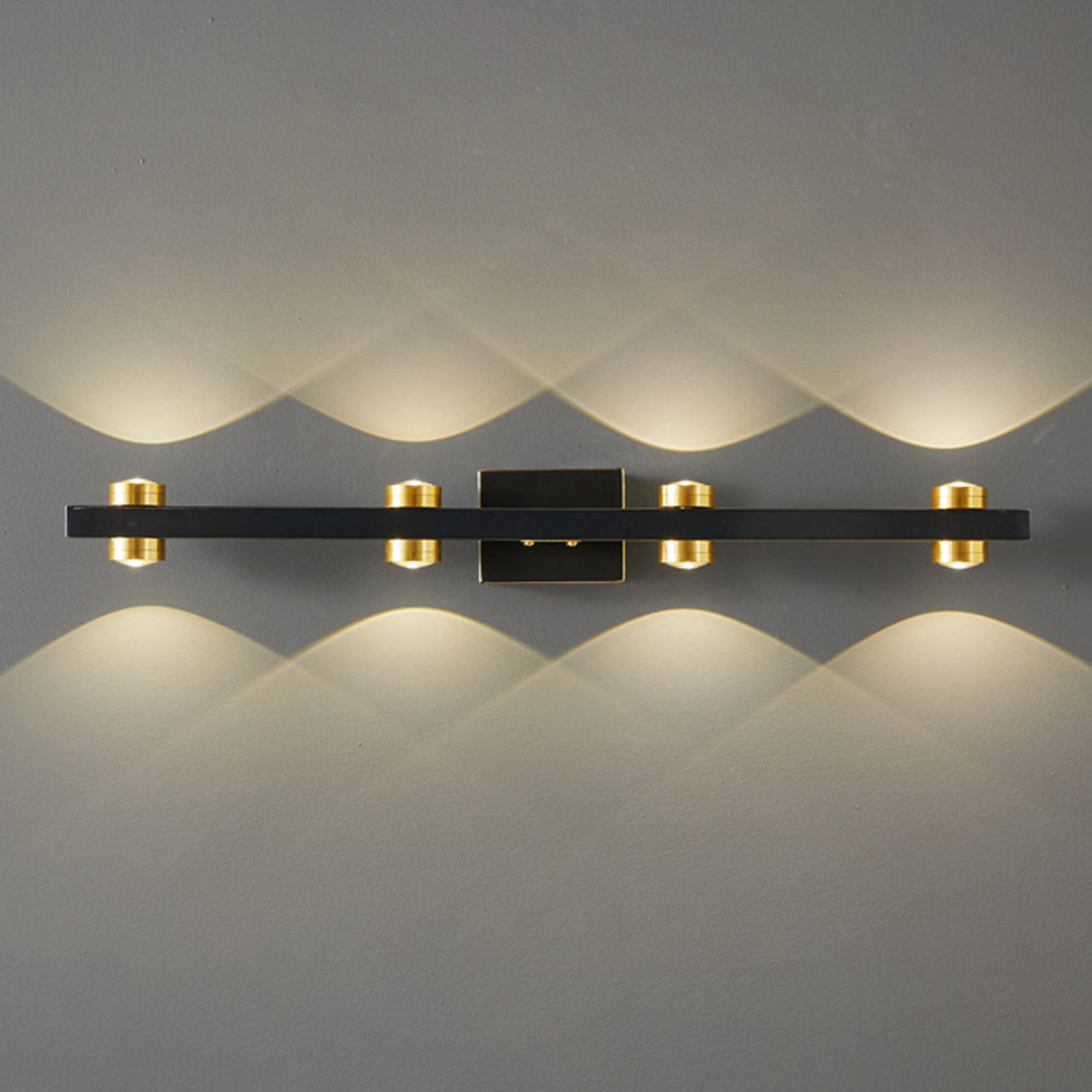 Freja Wandlampe Spiegelfront 2 Farbe & Stil, 2/3/4/6/8 Kopf - Lumpaz