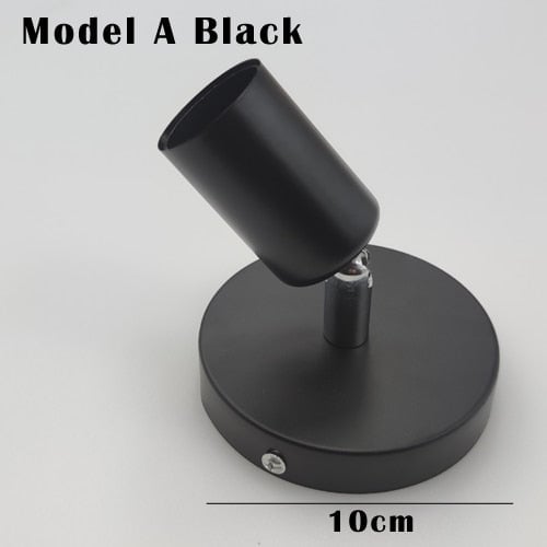 Vintage Deckenlampe E27 Schwarz/Weiß Verstellrichtung LED Deckenleuchten - Lumpaz