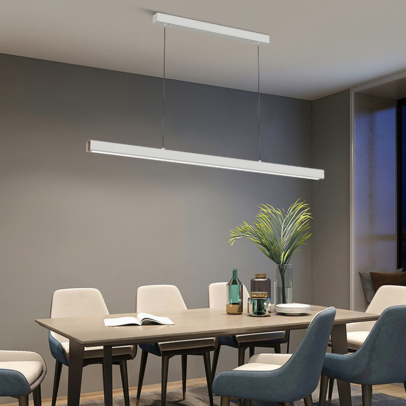 Edge Pendelleuchte Linear dimmbar, Metall&Holz, 60/80/100/120CM Lang - Lumpaz