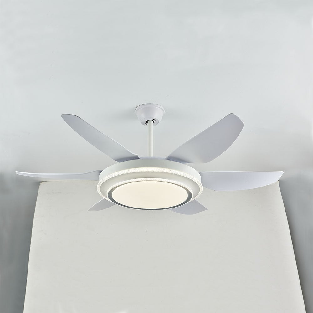 Haydn 6-Blatt-Deckenventilator mit Beleuchtung Grundlegend, 3 Farben, ∅130CM - Lumpaz