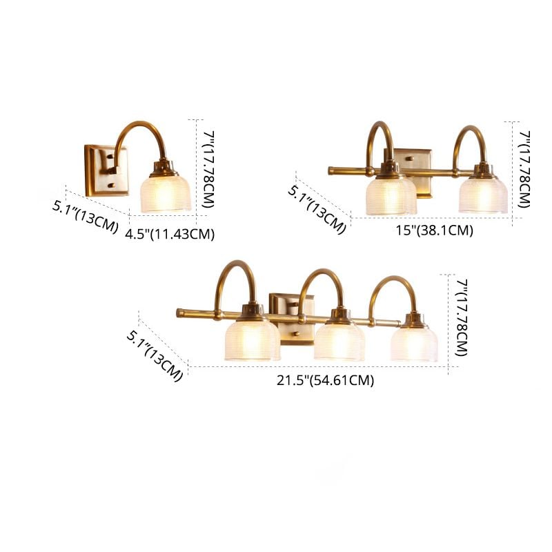 Alessio Spiegelfront-Wandleuchte, 1/2/3 -flammig, 1/2/3 Heads, 11/38/55CM Lang - Lumpaz