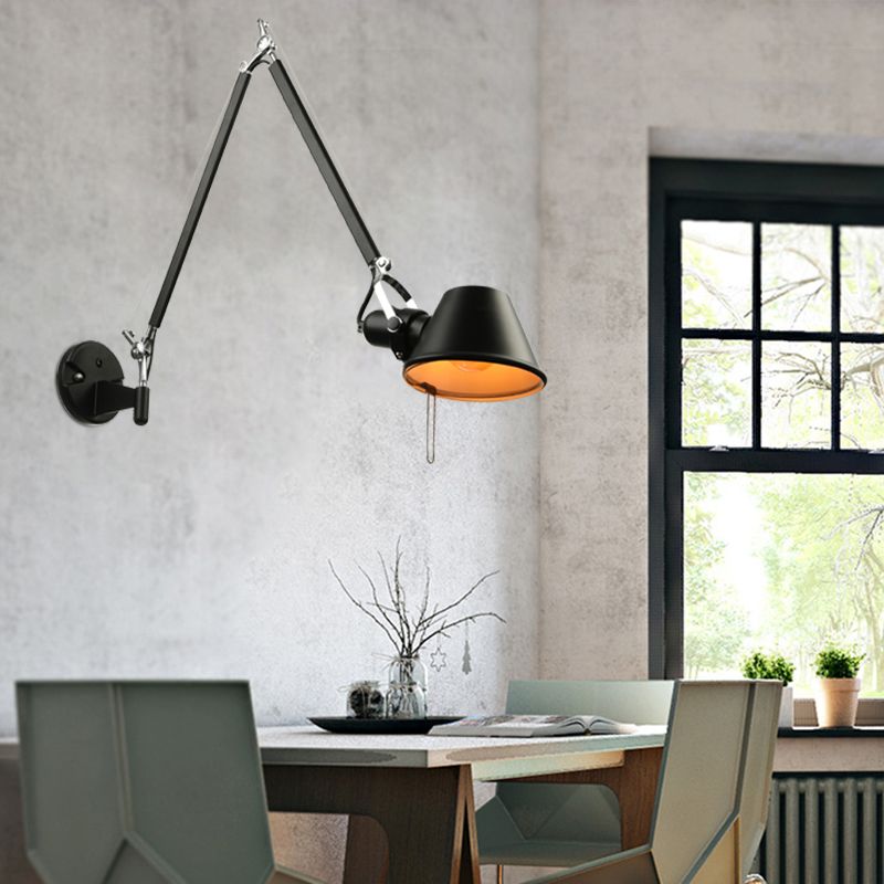 Brady Retro Verstellbare Retro-Wandleuchte, 2 Farben - Lumpaz
