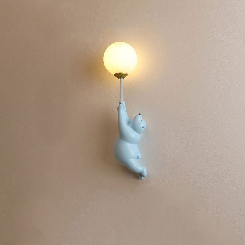 Fateh Wandlampe Bär Ballon, 4 Farben - Lumpaz