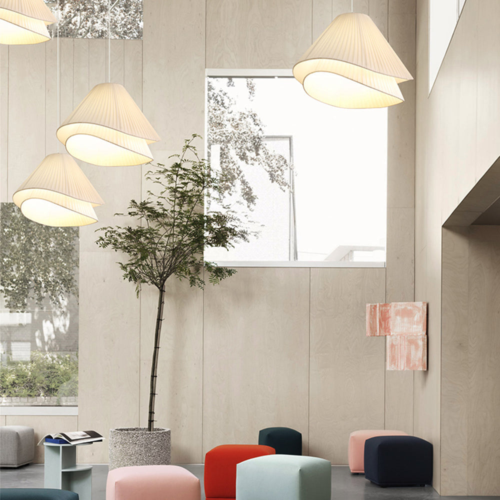 Renée Pendelleuchte, Stoff, ∅43/58CM - Lumpaz