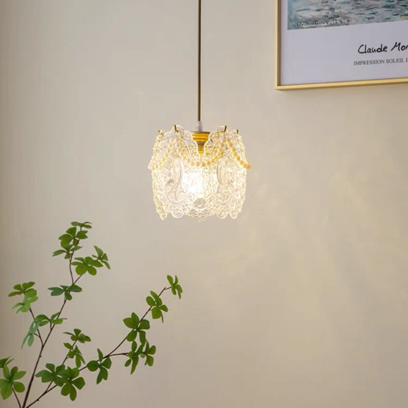 Moderne Luxuriöse Pendelleuchte aus Glas für Schlaf- & Wohnzimmer - Lumpaz
