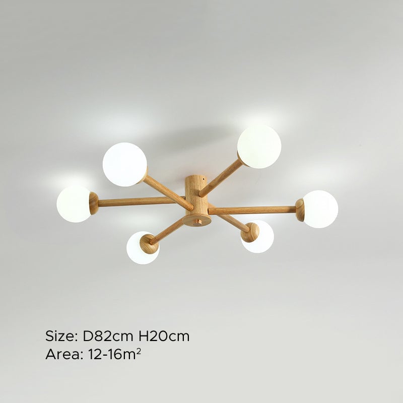 Ozawa Deckenleuchte, 6/8 -flammig - Lumpaz