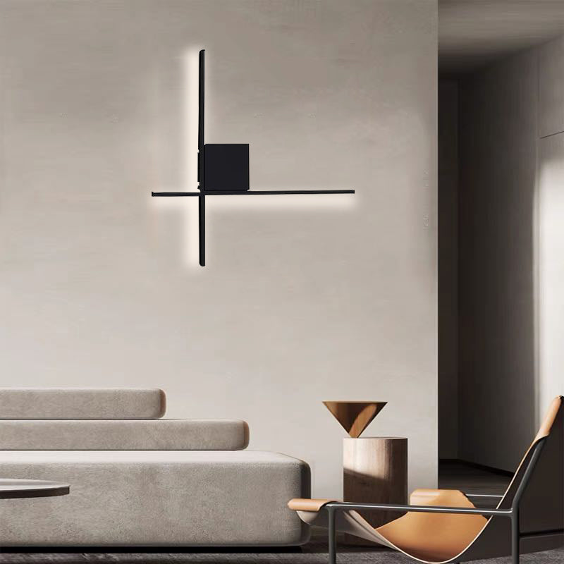Einfache moderne LED-Wandleuchte Nachttischlampe für Schlafzimmer, Wohnzimmer - Lumpaz