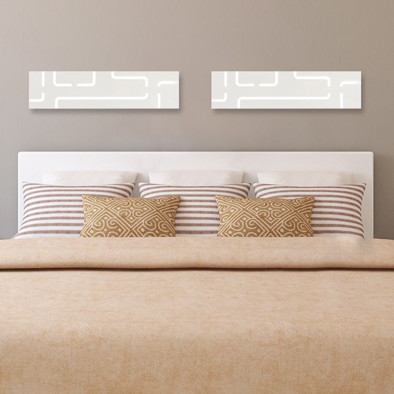 Leigh Rechteck Spiegelfront Waschtisch-Wandleuchte - Lumpaz