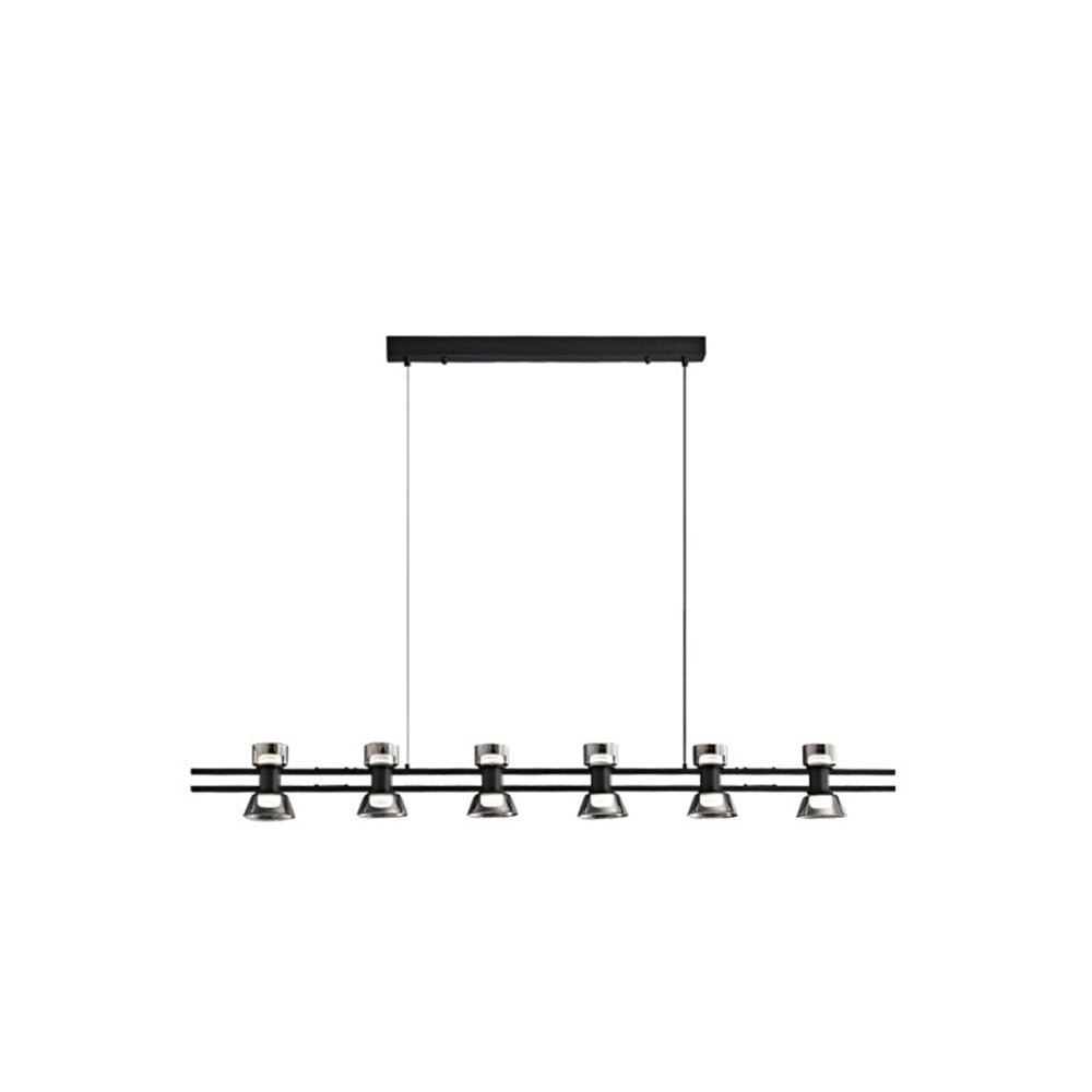Evette Pendelleuchte mit Fernbedienung 5/6/7 -flammig, Reines Kupfer, 100/120/140CM - Lumpaz
