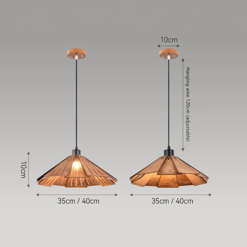 Nordische Kreative Pendelleuchte aus Holz für Esszimmer, Restaurant - Lumpaz
