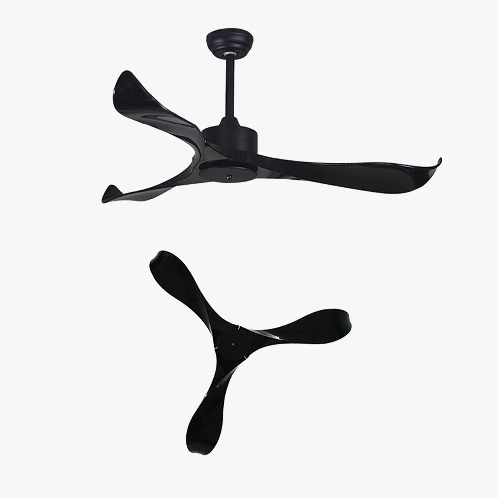 Haydn Weißer 3-Blatt-Deckenventilator, Metall & ABS, ∅132CM - Lumpaz