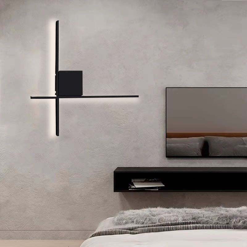 Einfache moderne LED-Wandleuchte Nachttischlampe für Schlafzimmer, Wohnzimmer - Lumpaz
