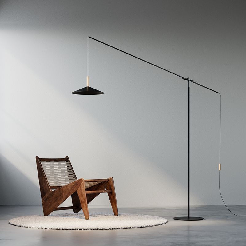 Carins Verstellbar Bogen Stehleuchte, Metall, 196CM Lang - Lumpaz
