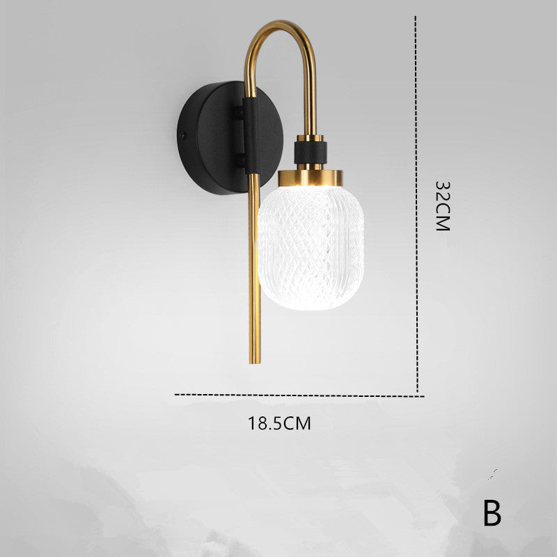 Moderne LED Wandleuchte aus Metall für Schlafzimmer - Lumpaz