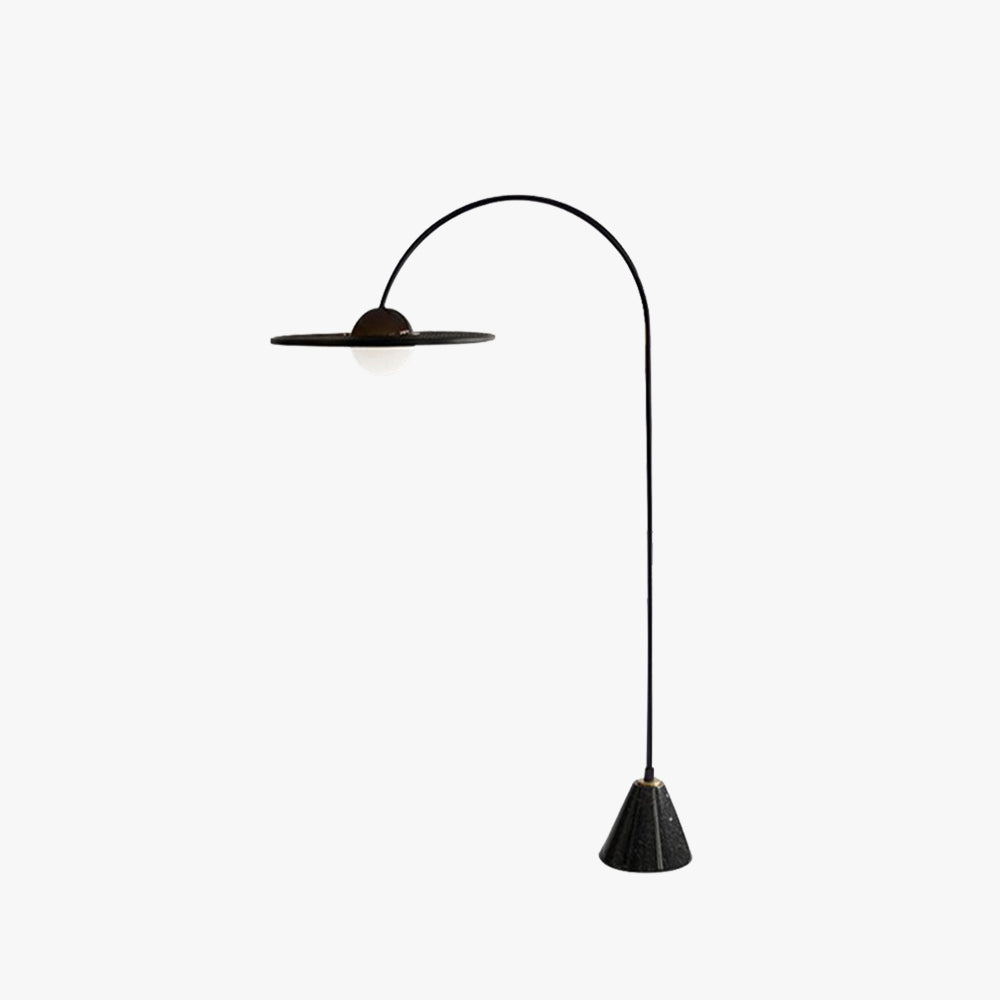 Carins Schwarze Stehlampe, Metall & Glas, 160CM Lang - Lumpaz