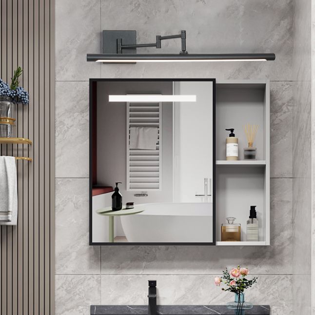 Edge Verstellbare Spiegelfront Waschtisch-Wandleuchte, Metall, 40/60/80CM Lang - Lumpaz