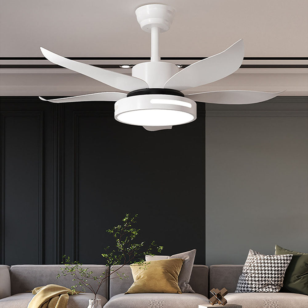 Haydn 5-Blätter Grundlegender Dicker Deckenventilator, Metall & ABS, ∅132CM - Lumpaz
