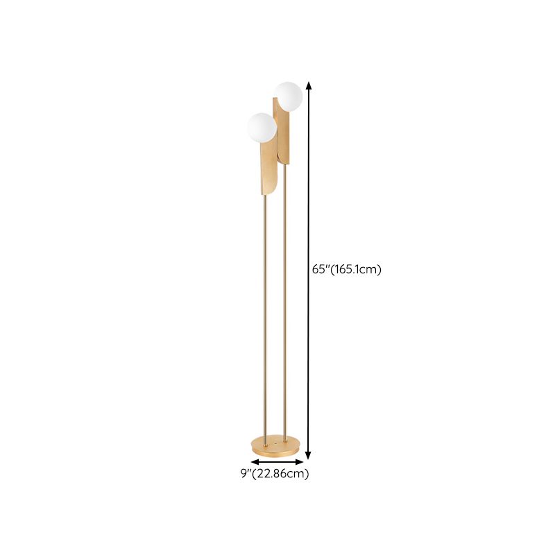 Salgado Stehlampe, Metall, 2-flammig, 165CM Lang - Lumpaz
