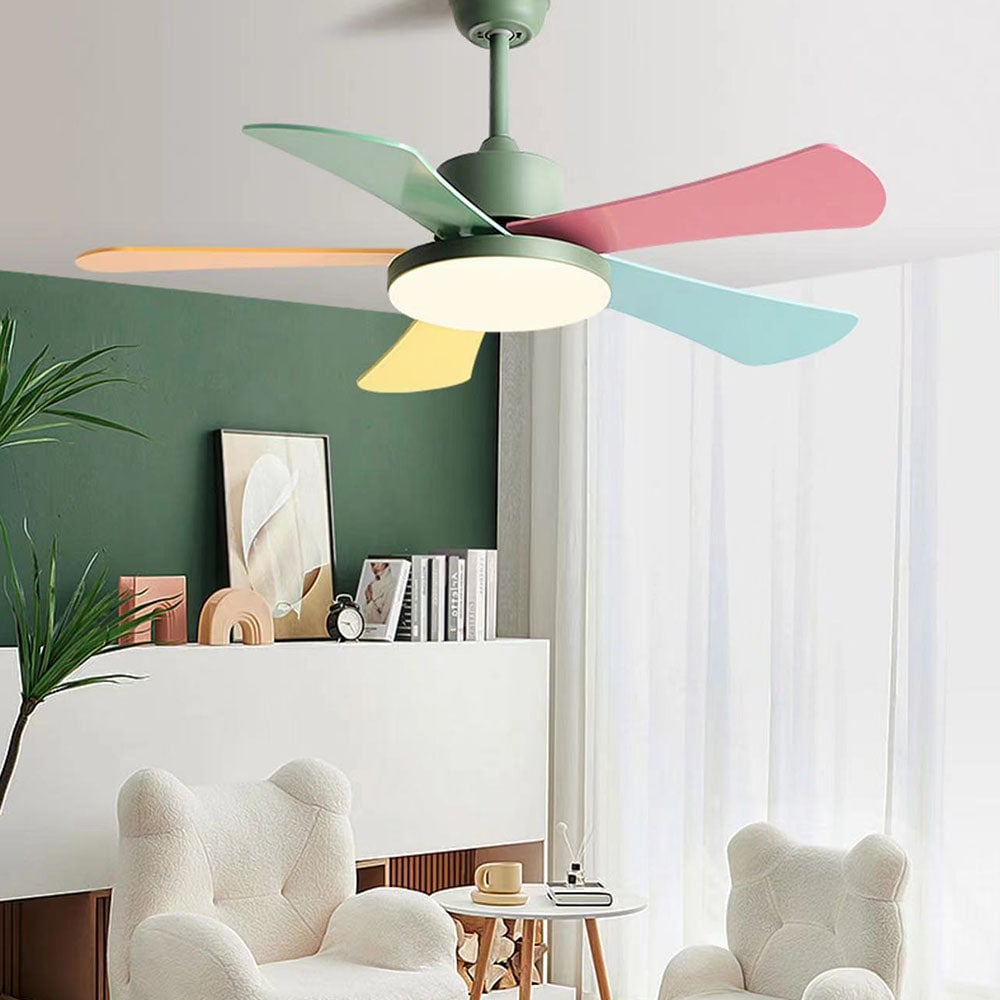 Morandi Bunte Deckenventilator mit Beleuchtung, ∅105CM - Lumpaz