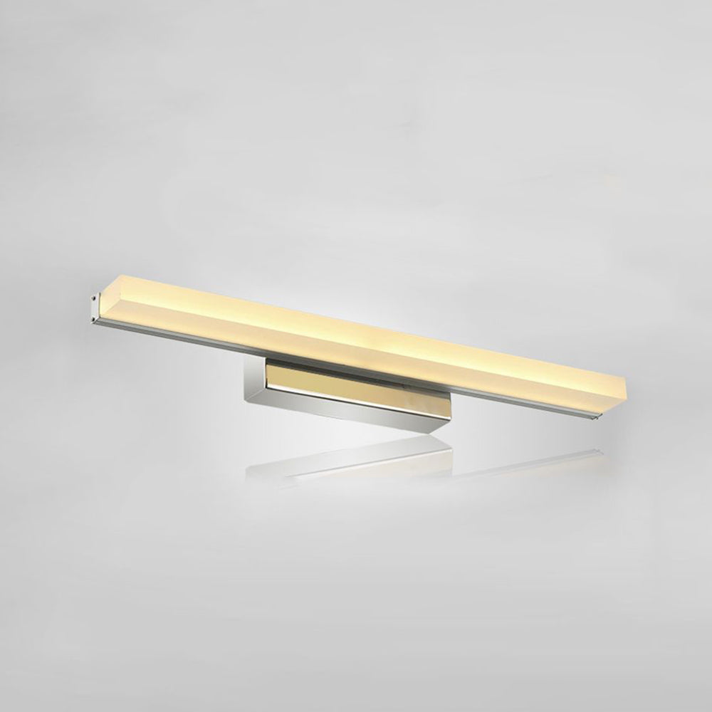 Leigh Grundlegende Rechteckige Spiegelfront Waschtisch-Wandleuchte, Metall & Acryl, L40/60/80/100CM - Lumpaz