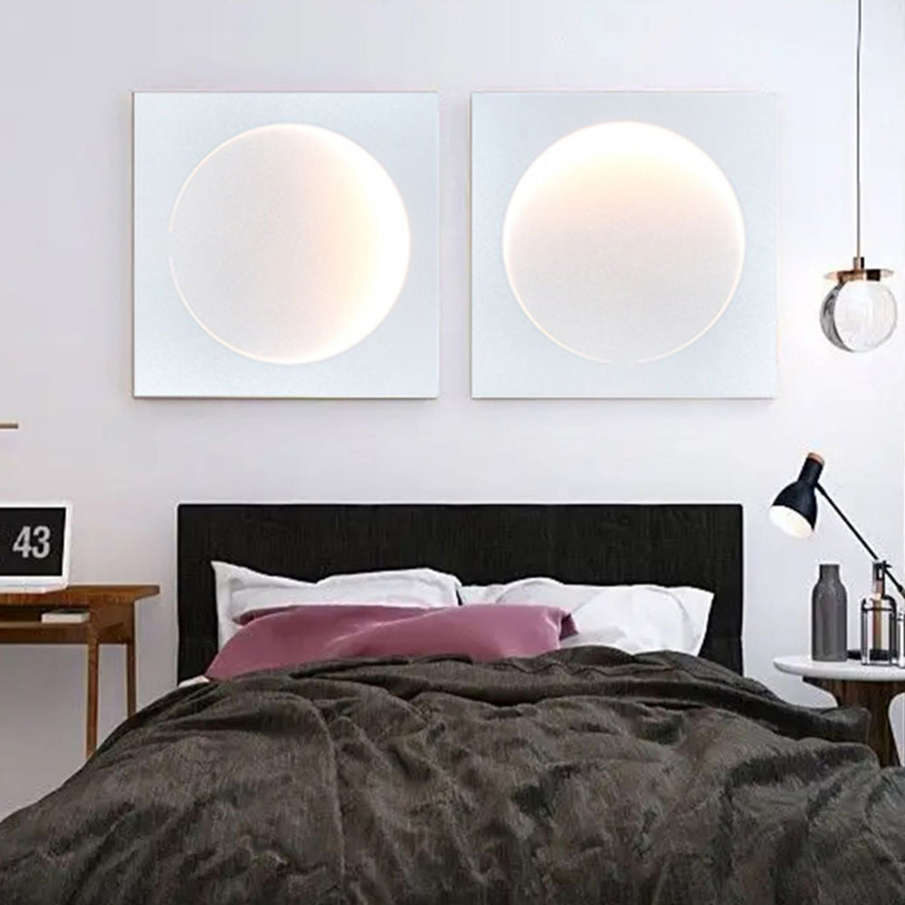 Elif Mond Wandlampe Fernbedienung Dimmbar, 30/40/50cm - Lumpaz
