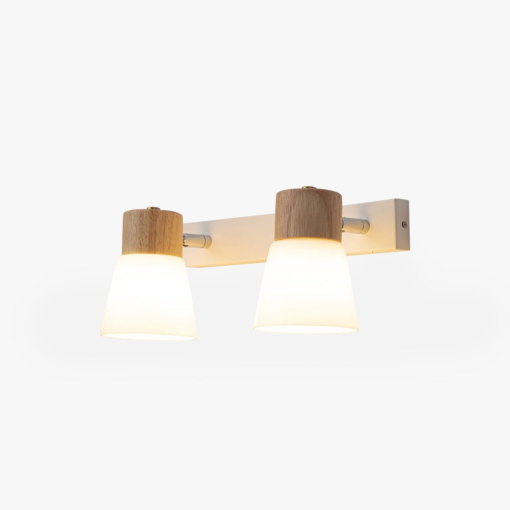 Ozawa Spiegelfront Waschtisch-Wandleuchte, 1/2-flammig - Lumpaz