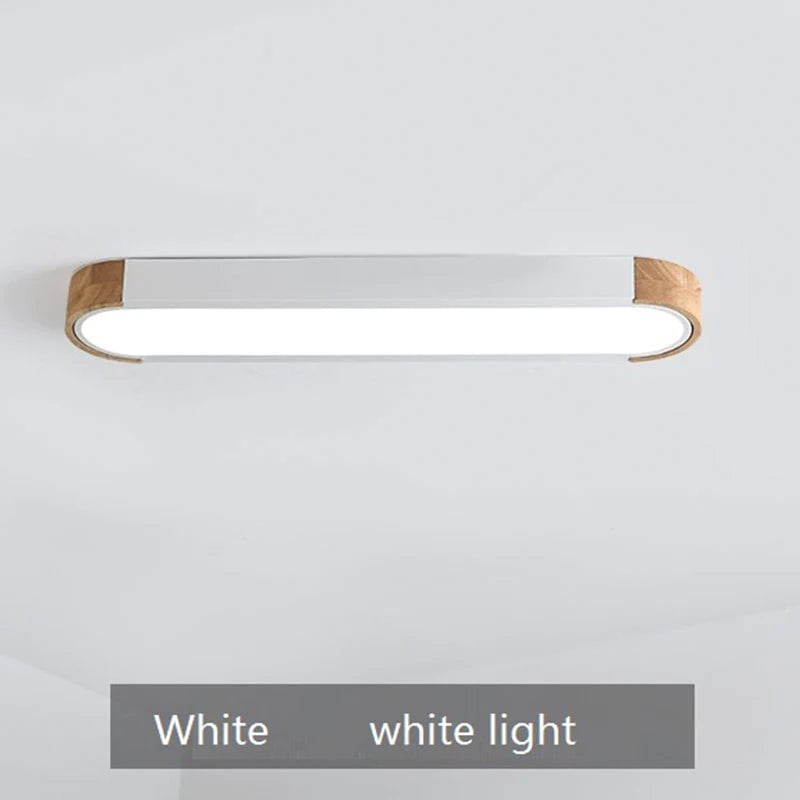 Morandi Einfache LED Deckenleuchte aus Holz für Wohnzimmer, Schlafzimmer - Lumpaz