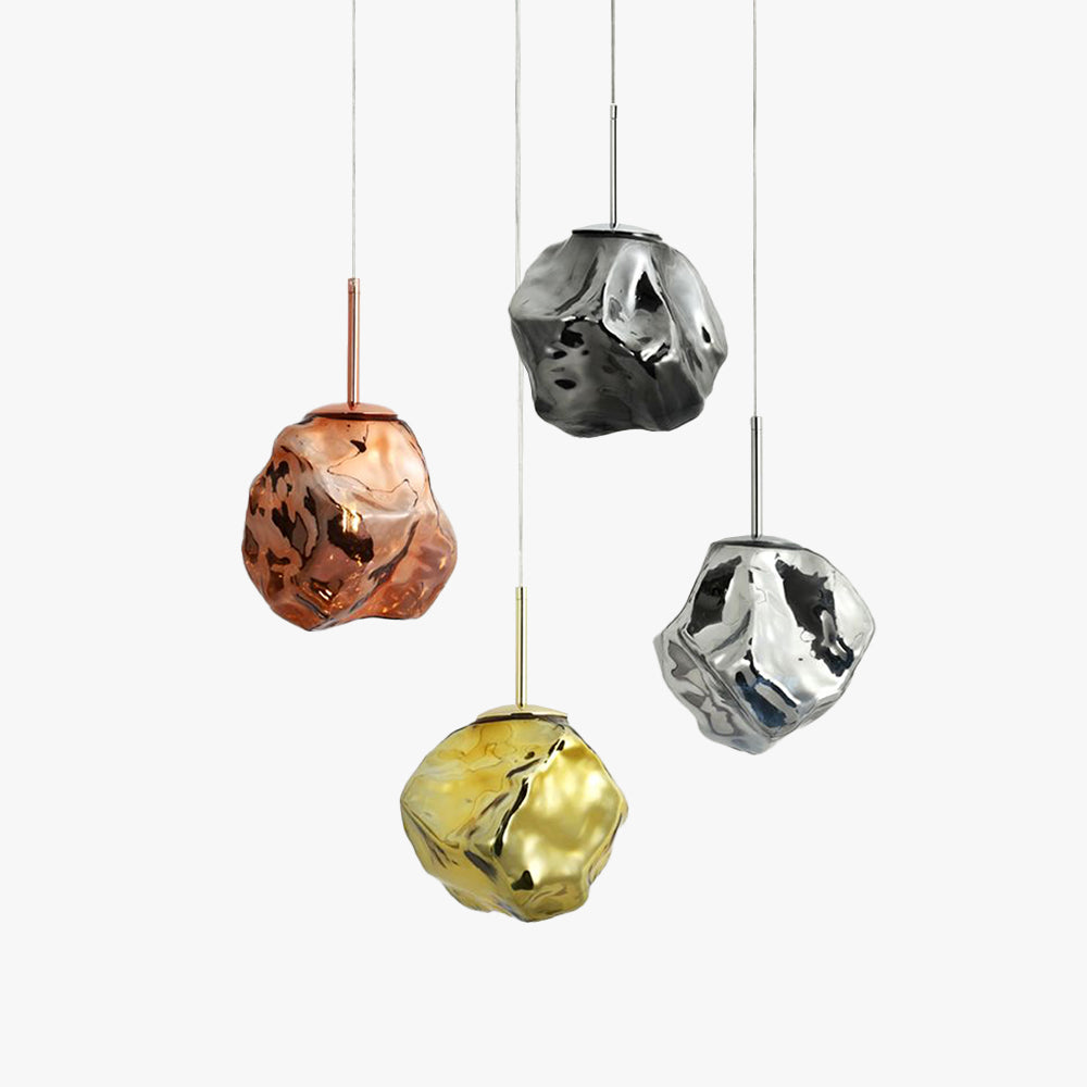 Mirza Glas Pendant Light, 4 Farben - Lumpaz