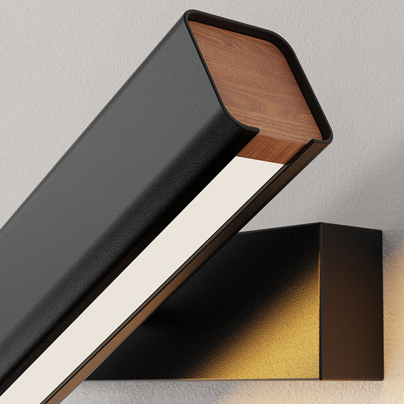 Minimalistische LED Wandleuchte aus Aluminium Drehbar für Schlafzimmer - Lumpaz