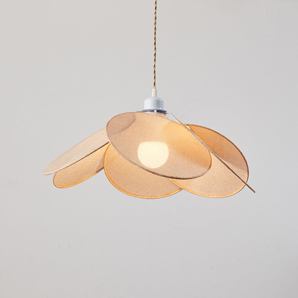 Renée Pendelleuchte 3 Farben, Metall & Tücher, ∅40/50/60cm - Lumpaz